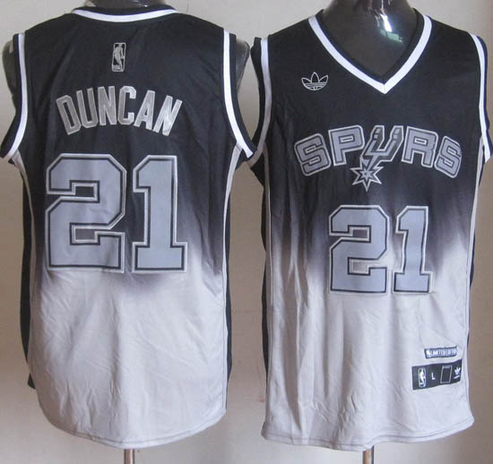 Camiseta Duncan #21 Desvanecida Moda Gris - Haga un click en la imagen para cerrar